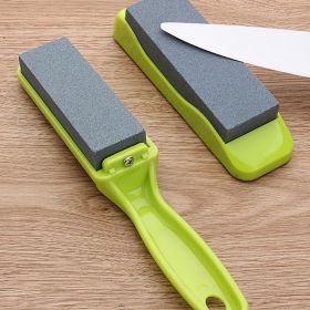 1pc Knife Sharpener With Handle; Sharpening Kitchen Tool; Household Labor-saving Sharpener