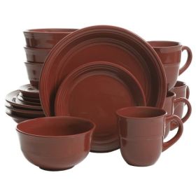 Red Rainforest 16-Piece Dinnerware Set