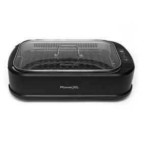 PowerXL Smokeless Grill Family Size- with Tempered Glass Lid with Interchangeable Grill and Griddle Plate and Turbo Speed Smoke Extractor Technology 2