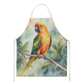 Sun Conure Apron Cooking Kitchen Server Baking Crafts Gardening for Adult Women Men, Unisex, Large, Multicolor