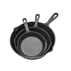 Multi-usage Cast Iron Pot for Outdoor Camping Grill(AMZ Shipping) (Color: Black, Type: Style B)